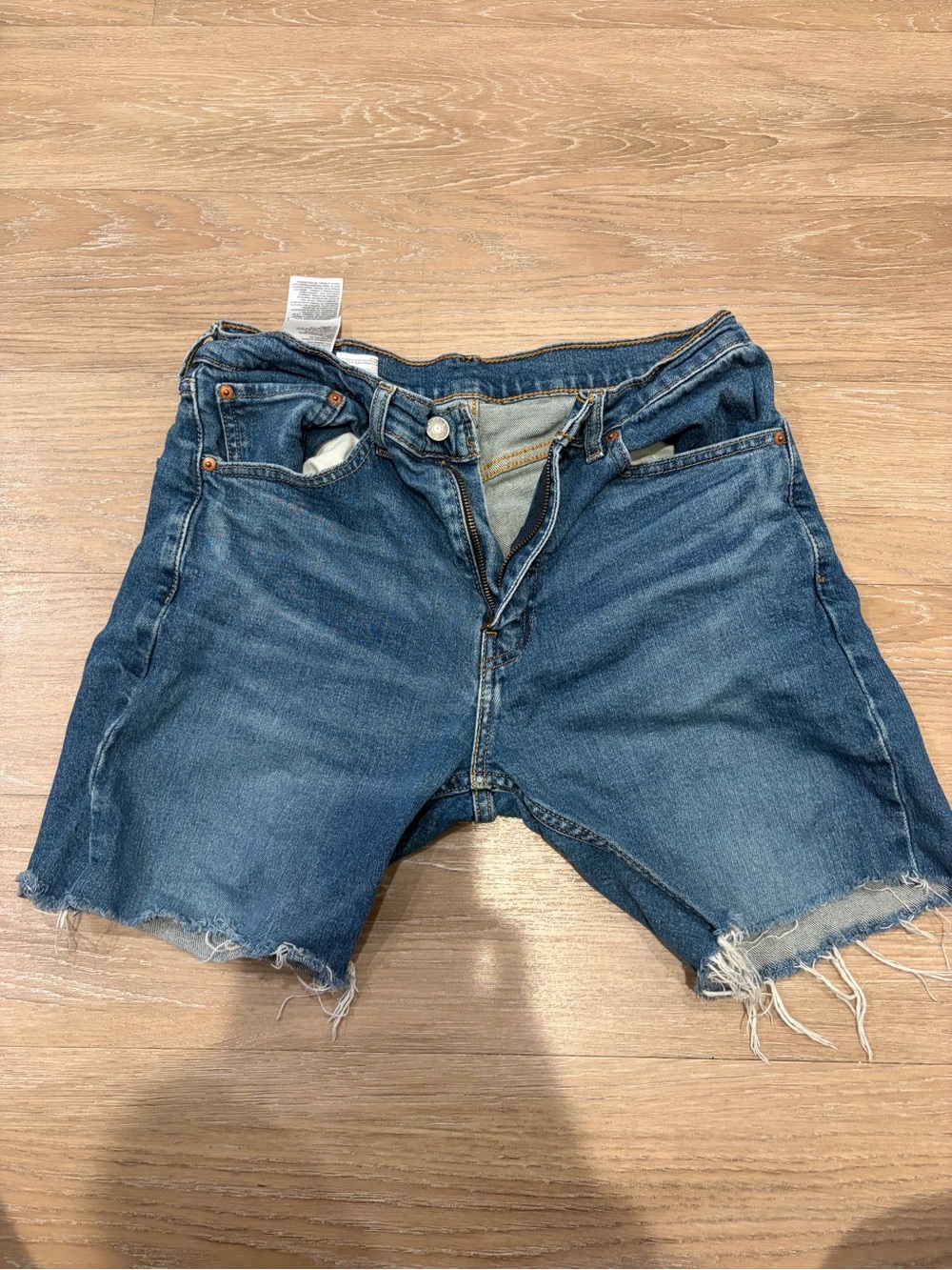 Levi's Blue Cutoff Denim Shorts